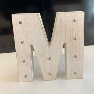 Cute “M” decor